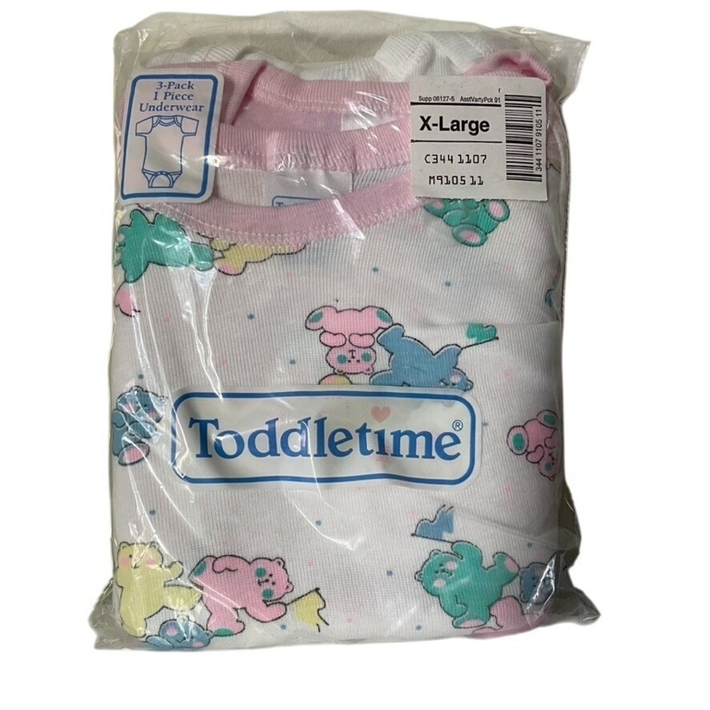 Vintage JC Penny's Toddletime‎ 3-Pack/1 Piece Underwear Size XLarge Baby Clothes